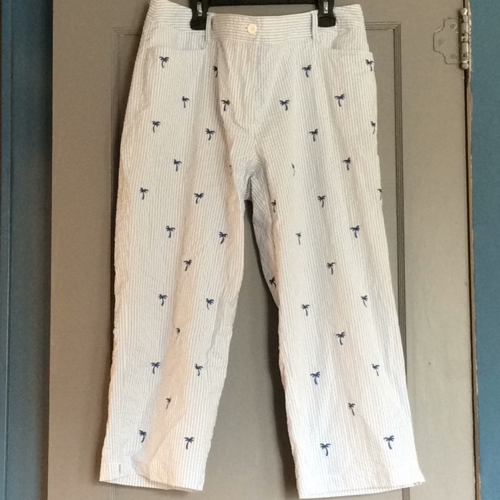 Charter club Capri pants 14 palm tree